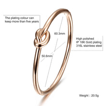Charger l'image dans la galerie, Fancy Stainless steel LOVE KNOT Bracelet