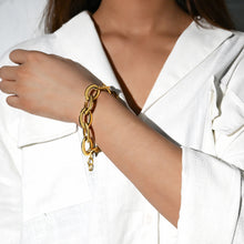 Charger l'image dans la galerie, Fancy Stainless steel OVAL LINKS Bracelet