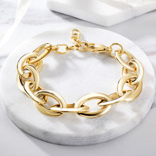 Charger l'image dans la galerie, Fancy Stainless steel OVAL LINKS Bracelet