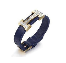 Charger l'image dans la galerie, Fancy Stainless steel & Leather Bracelet