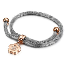 Charger l'image dans la galerie, Fancy Stainless steel CLOVER LEAF Bracelet