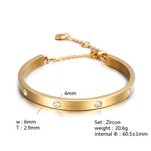 Charger l'image dans la galerie, Fancy Stainless steel Bracelet Cubic Zirconium