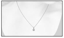 Load image into Gallery viewer, Halo White Gold Diamond Solitaire Pendant 14K Gold