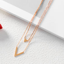 Load image into Gallery viewer, Fancy Stainless steel V Necklace