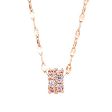Load image into Gallery viewer, CYLINDER CZ NECKLACE