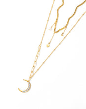 Load image into Gallery viewer, MOON AND STAR NECKLACE