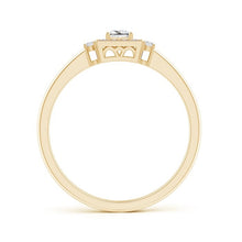 Load image into Gallery viewer, Princess-Cut Diamond Halo Engagement Ring