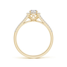 Load image into Gallery viewer, Round Diamond Halo Engagement Ring (Splite)