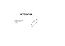 Load image into Gallery viewer, 925 Silver Heart Bangle Pave with AAA-Zircon Made with "Crossfor Component"-Dancing Stones