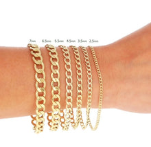 Load image into Gallery viewer, 10K Gold 2.0mm Flat Curb Bracelet
