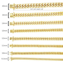 Load image into Gallery viewer, 10K Yellow Gold Hollow Miami Cuban Bracelet 9.5mm
