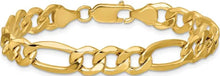 Load image into Gallery viewer, 10K Yellow Gold Figaro Bracelet 5.5 mm
