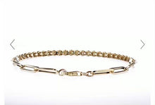 Load and play video in Gallery viewer, Diamond Tennis Bracelet HALF AND HALF DIAMOND 14K (1.50 Ctw)
