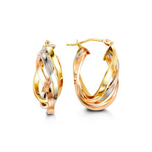 Load image into Gallery viewer, Hoops Earrings in 10kt 3 Colors
