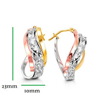 Load image into Gallery viewer, Hoops Earrings in 10kt 3 Colors
