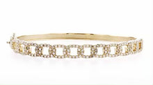 Load and play video in Gallery viewer, CUBAN LINK DIAMOND BANGLE 14K 6MM (1.00 Ctw)
