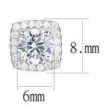 Load image into Gallery viewer, Silver Earrings Rhodium Women AAA Grade CZ Clear
