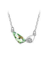Load image into Gallery viewer, Stainless Steel Heart Pendant Made with Crystal from SWAROVSKI®-Peridot
