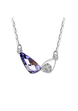 Load image into Gallery viewer, Stainless Steel Heart Pendant Made with Crystal from SWAROVSKI®-Sapphire
