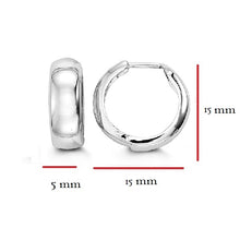 Load image into Gallery viewer, Huggie Earrings in 10kt White Gold
