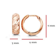 Load image into Gallery viewer, Huggie Earrings in 10kt Rose Gold
