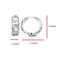 Load image into Gallery viewer, Huggie Earrings in 10kt White Gold
