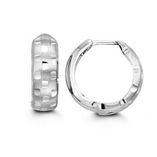 Load image into Gallery viewer, Huggie Earrings in 10kt White Gold
