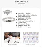 Load image into Gallery viewer, Stainless Steel Bracelet made with Crystal from SWAROVSKI®
