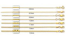 Charger l'image dans la galerie, 10K Yellow Gold Box Chain 2.0 MM
