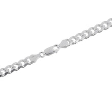 Load image into Gallery viewer, Sterling Silver 6.5 mm Flat Curb Bracelet

