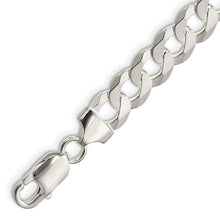 Load image into Gallery viewer, Sterling Silver 8.5 mm Flat Curb Bracelet
