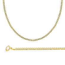 Load image into Gallery viewer, 10K Gold 2mm Flat Curb Chain
