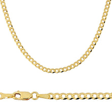 Load image into Gallery viewer, 10K Gold 4mm Flat Curb Chain

