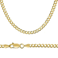 Load image into Gallery viewer, 10K Gold 5mm Flat Curb Chain
