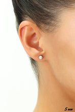 Load image into Gallery viewer, 10K WHITE GOLD CLASSIC BALL STUD EARRINGS, ALL SIZES-5mm
