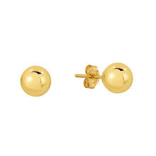 Load image into Gallery viewer, 10K YELLOW GOLD CLASSIC BALL STUD EARRINGS, ALL SIZES-8mm
