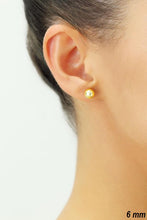Load image into Gallery viewer, 10K YELLOW GOLD CLASSIC BALL STUD EARRINGS, ALL SIZES-6mm
