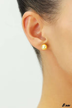 Load image into Gallery viewer, 10K YELLOW GOLD CLASSIC BALL STUD EARRINGS, ALL SIZES-8mm
