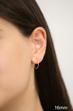 Load image into Gallery viewer, 10K YELLOW GOLD ROUND ENDLESS HOOP EARRINGS, 16 mm
