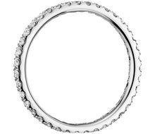 Load image into Gallery viewer, Micropavé Diamond Eternity Ring in 14k White Gold (1/4 ctw.)
