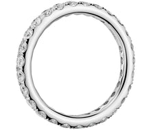 Load image into Gallery viewer, Micropavé Diamond Eternity Ring in 14k White Gold (1/4 ctw.)
