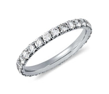 Load image into Gallery viewer, Pavé Diamond Eternity Ringin 14k White Gold (1/2 ct. tw.)

