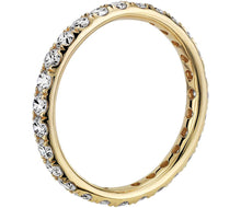 Load image into Gallery viewer, Diamond Micropavé Eternity Ring in 14k Yellow Gold
