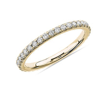 Load image into Gallery viewer, Pavé Diamond Eternity Ring14k Yellow Gold (1/2 ct. tw.)
