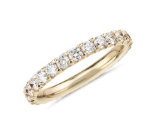 Load image into Gallery viewer, Pavé Diamond Eternity Ring14k Yellow Gold (1/2 ct. tw.)
