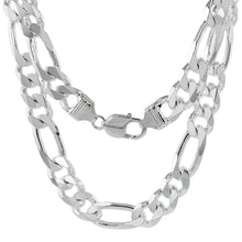 Load image into Gallery viewer, Sterling Silver 10.50 mm Figaro Chain
