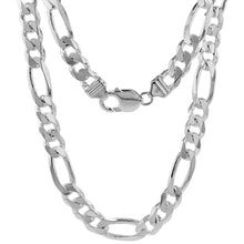 Load image into Gallery viewer, Sterling Silver 9 mm Figaro Chain
