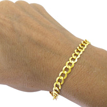 Load image into Gallery viewer, 10K Gold 7.0mm Flat Curb Bracelet
