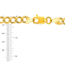Load image into Gallery viewer, 10K Gold 9.5mm Flat Curb Bracelet
