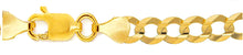 Load image into Gallery viewer, 10K Gold 9.5mm Flat Curb Bracelet
